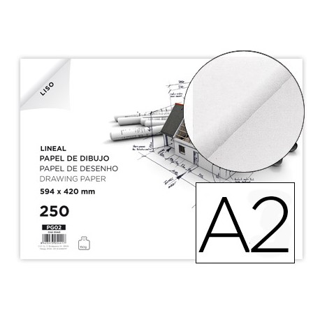PAPEL DIBUJO GUARRO DIN A2 HOJA