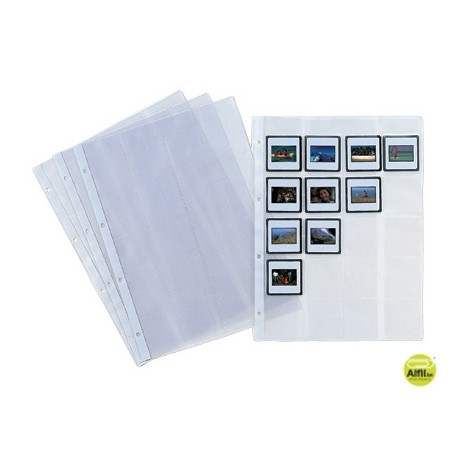 FUNDA DIAPOSITIVA FOLIO 2481 -4 TALADROS -PARA 20 DIAPOSITIVAS