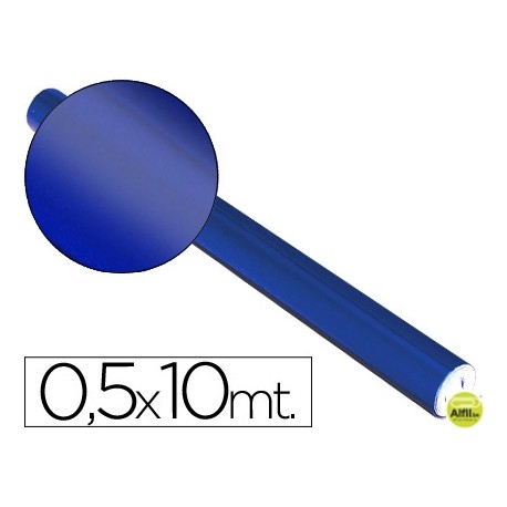 PAPEL METALIZADO AZUL ROLLO DE 0,5 X 10 MT