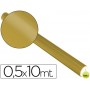 PAPEL METALIZADO ORO ROLLO DE 0,5 X 10 MT