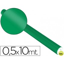 PAPEL METALIZADO VERDE ROLLO DE 0.5 X 10 MT