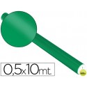 PAPEL METALIZADO VERDE ROLLO DE 0.5 X 10 MT