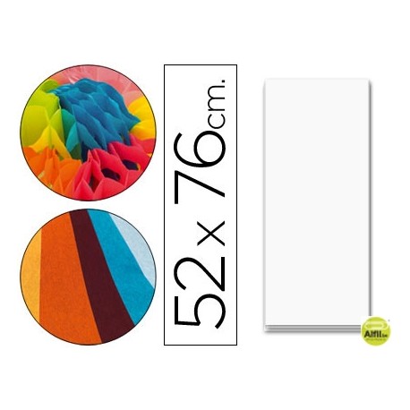 PAPEL SEDA 52X76 CM 18 GR BLANCO