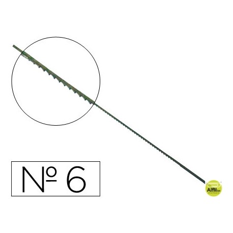PELOS DE SEGUETA MADERA N.6 -CAJA DE 144