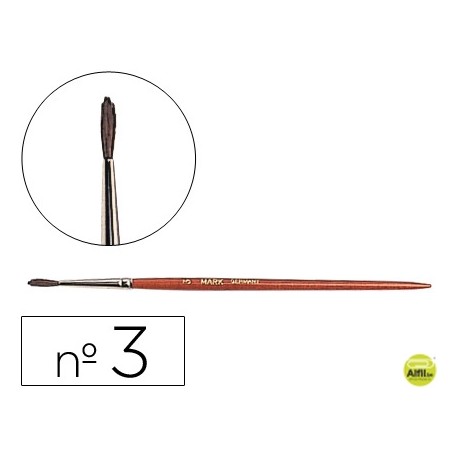 PINCELES ACUARELA LIDERPAPEL NÌ3 -VIROLA CROMADA PELO ENGOMADO