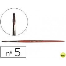 PINCELES ACUARELA LIDERPAPEL NÌ 5 -VIROLA CROMADA PELO ENGOMADO