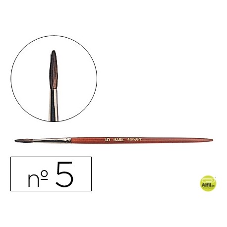 PINCELES ACUARELA LIDERPAPEL NÌ 5 -VIROLA CROMADA PELO ENGOMADO
