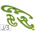 PLANTILLAS CURVAS FABER 172720-JUEGO DE TRES PLANTILLAS