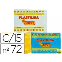 PLASTILINA JOVI 72 SURTIDA -TAMAÑO GRANDE