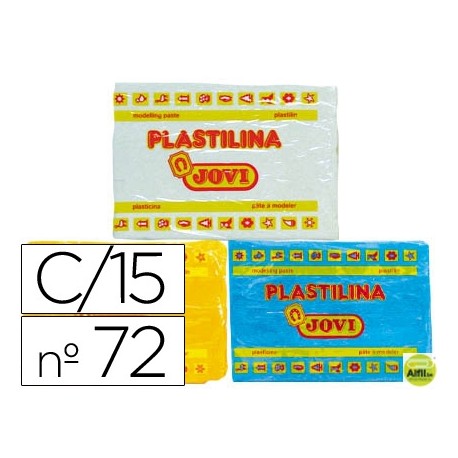 PLASTILINA JOVI 72 SURTIDA -TAMAÑO GRANDE