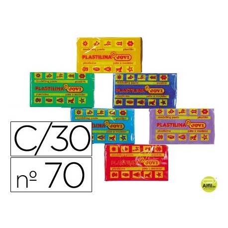 PLASTILINA JOVI 70 SURTIDA -TAMAÑO PEQUEÑO