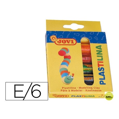 PLASTILINA JOVI -ESTUCHE DE 6 UNIDADES
