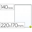 FUNDA PORTACARNET Q-CONNECT CUARTO 140 MICRAS PVC TRANSPARENTE 220X170MM