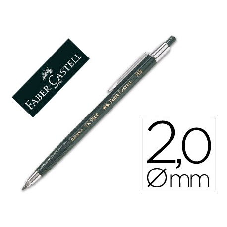 PORTAMINAS FABER 9500 CON CLIP2 MM -CORTO