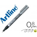 ROTULADOR ARTLINE MARCADOR PERMANENTE TINTA METALICA EK-999 PLATA -PUNTA REDONDA 0.8 MM