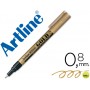 ROTULADOR ARTLINE MARCADOR PERMANENTE TINTA METALICA EK-999 ORO -PUNTA REDONDA 0.8 MM