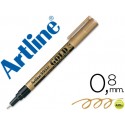 ROTULADOR ARTLINE MARCADOR PERMANENTE TINTA METALICA EK-999 ORO -PUNTA REDONDA 0.8 MM