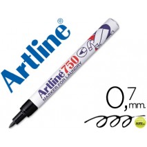 ROTULADOR ARTLINE MARCADOR ROPA 750 NEGRO -PUNTA REDONDA 0.7 MM -ROPA PAPEL METAL Y CRISTAL