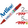 ROTULADOR ARTLINE MARCADOR PERMANENTE EK-90 ROJO -PUNTA BISELADA 5 MM -PAPEL METAL Y CRISTAL