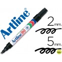 ROTULADOR ARTLINE MARCADOR PERMANENTE EK-90 NEGRO -PUNTA BISELADA 5 MM -PAPEL METAL Y CRISTAL