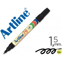 ROTULADOR ARTLINE MARCADOR PERMANENTE EK-70 NEGRO -PUNTA REDONDA 1.5 MM -PAPEL METAL Y CRISTAL