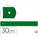 REGLA FABER 30 CM PLASTICO VERDE