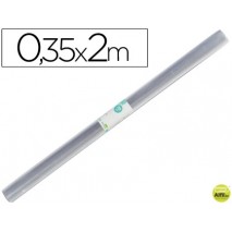 ROLLO PLASTICO FORRALIBROS 0,35X2 MT LIDERPAPEL