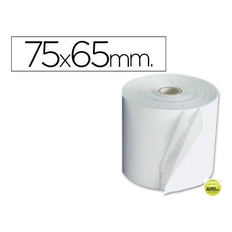 ROLLO SUMADORA ELECTRO 75 MM ANCHO X 65 MM DIAMETRO -COPIATIVO CON DOS HOJAS
