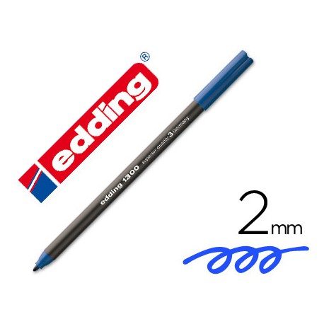 ROTULADOR EDDING PUNTA FIBRA 1300 AZUL -PUNTA REDONDA 0.5 MM