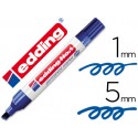 ROTULADOR EDDING MARCADOR PERMANENTE 1 AZUL -PUNTA BISELADA 5 MM