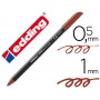 ROTULADOR EDDING PUNTA FIBRA 1200 MARRON N.7 -PUNTA REDONDA 0.5 MM