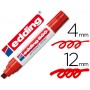 ROTULADOR EDDING MARCADOR PERMANENTE 800 ROJO -PUNTA BISELADA 12 MM