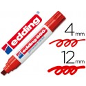 ROTULADOR EDDING MARCADOR PERMANENTE 800 ROJO -PUNTA BISELADA 12 MM