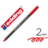 ROTULADOR EDDING PUNTA FIBRA 1300 ROJO -PUNTA REDONDA 0.5 MM