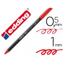 ROTULADOR EDDING PUNTA FIBRA 1200 ROJO N.2 -PUNTA REDONDA 0.5 MM
