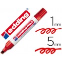 ROTULADOR EDDING MARCADOR PERMANENTE 1 ROJO -PUNTA BISELADA 5 MM