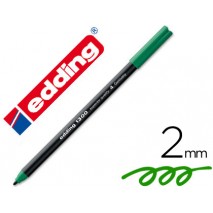 ROTULADOR EDDING PUNTA FIBRA 1300 VERDE -PUNTA REDONDA 0.5 MM
