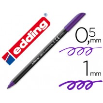 ROTULADOR EDDING PUNTA FIBRA 1200 VIOLETA N.8 -PUNTA FIBRA 0.5 MM