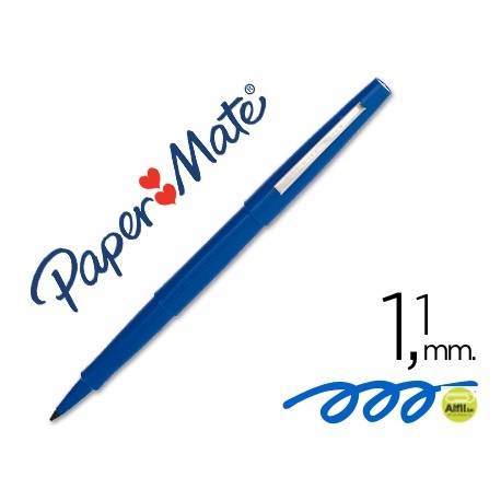 ROTULADOR PAPER MATE PUNTA NYLON 3103-1 AZUL