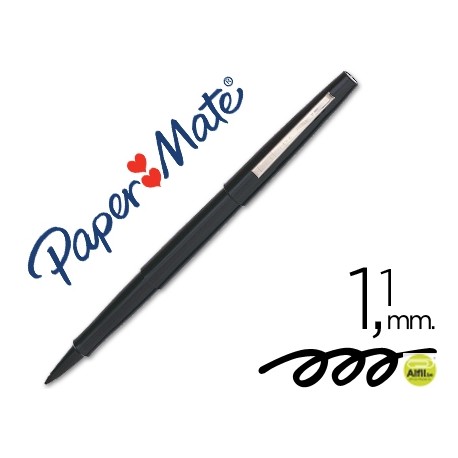 ROTULADOR PAPER MATE PUNTA NYLON 3101-1 NEGRO