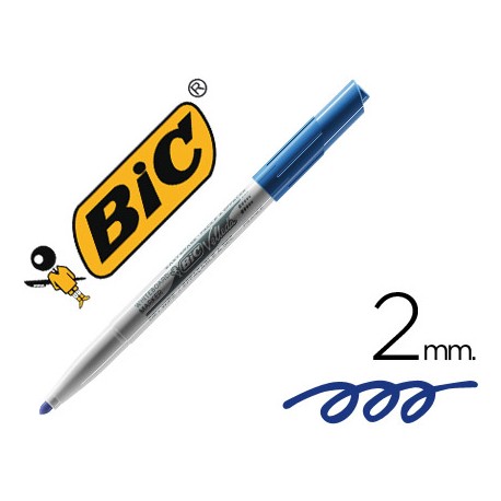 ROTULADOR BIC VELLEDA PARA PIZARRA AZUL -PUNTA REDONDA 2 MM