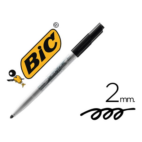 ROTULADOR BIC VELLEDA PARA PIZARRA NEGRO -PUNTA REDONDA 2 MM