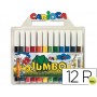 ROTULADOR CARIOCA JUMBO C/12 COLORES -PUNTA GRUESA