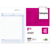 TALONARIO LIDERPAPEL FACTURAS FOLIO -CON IVA- 123
