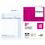 TALONARIO LIDERPAPEL FACTURAS OCTAVO -SIN IVA- 101