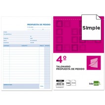 TALONARIO LIDERPAPEL PEDIDOS CUARTO 122