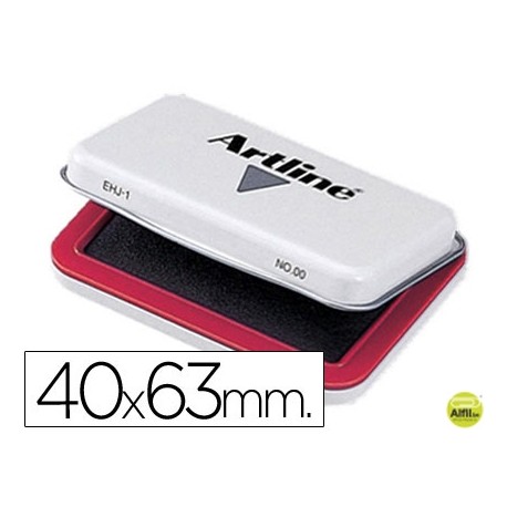 TAMPON ARTLINE NÌ 00 ROJO -40X63 MM