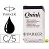 TINTA ESTILOGRAFICA PARKER NEGRA -CAJA DE 5 CARTUCHOS