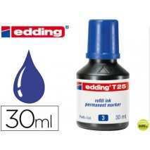 TINTA ROTULADOR EDDING T-25 AZUL -FRASCO DE 30 ML