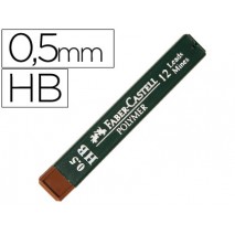 MINAS FABER GRAFITO POLYMER HB0,5 MM -ESTUCHE DE 12 MINAS